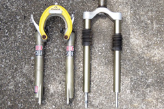 ヘッタったフロントフォーク