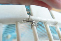 扇風機ガードの修理